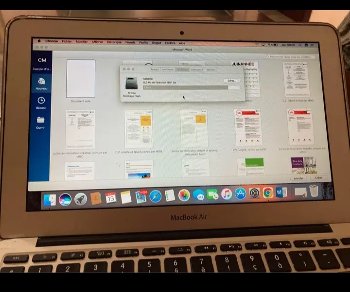 MacBook air mi 2011 à  vendre